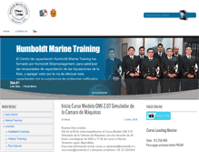 Tablet Screenshot of marinetraining.cl